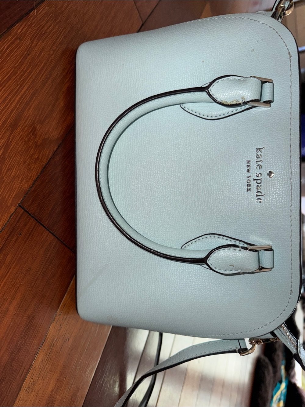 kate spade Mint Green Pebbled Leather Satchel